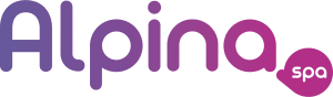 Logo Alpina Spa, gamme de spas haut de gamme fabriqués par Lekovic Industries